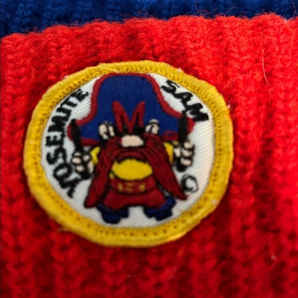 Vintage Yosemite Sam Beanie knit cap Bugs Bunny and his Friends Warner Bros Inc